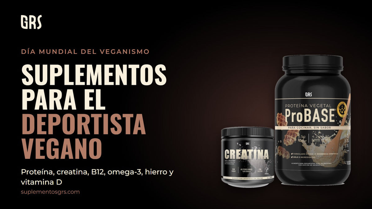 Guía de suplementación para deportistas veganos de GRS con el Pack Fuerza