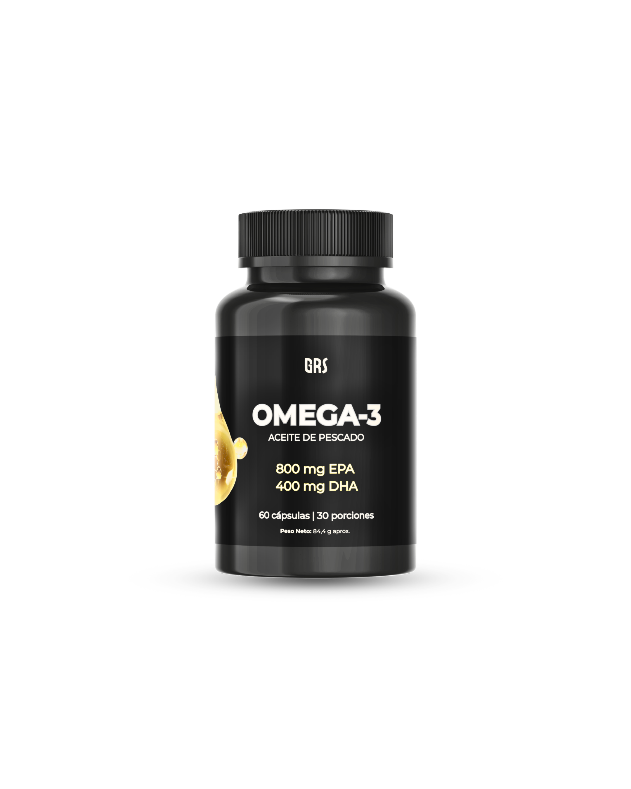Omega 3 GRS | 800mg EPA, 400mg DHA | 60 cápsulas